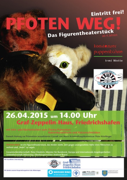 Aktionstag Pfoten weg im April 2015 in Friedrichshafen